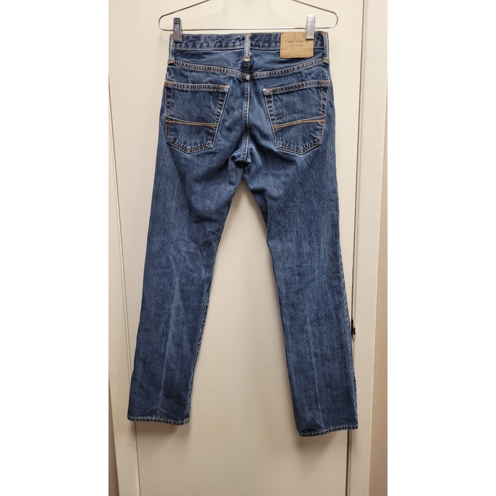 Abercrombie & Fitch Jeans Mens Blue 28X30‎ Classic Straight Leg Low Rise (Read)